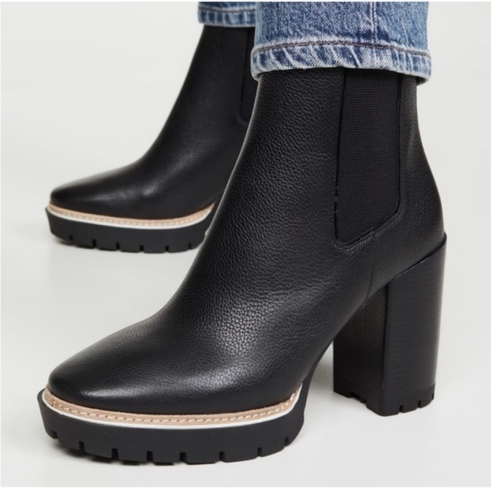 Tory Burch Lug Sole Heeled Boots